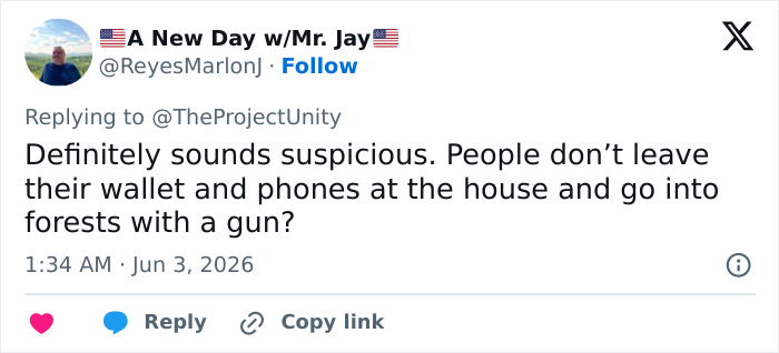 User finds suspicious forgetting wallet and phones with gun in scientist mystery User finds suspicious forgetting wallet and phones with gun in scientist mystery