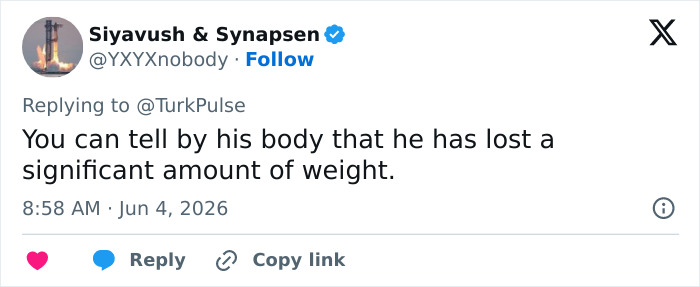 User noting significant weight loss visible in man's body after jaw exercises