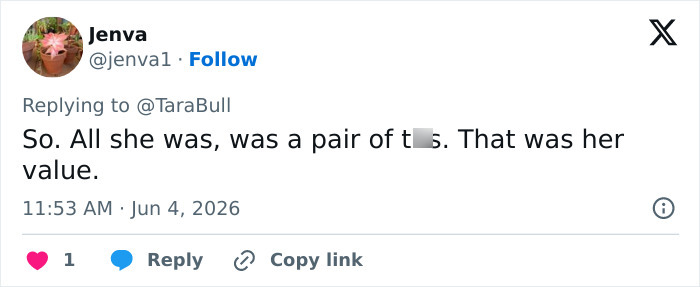 Tweet commenting on value related to breast cancer