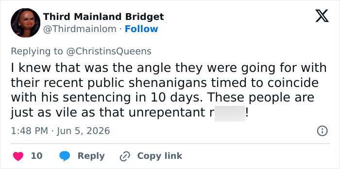 Tweet criticizing public shenanigans related to Norway future queen's son trial update