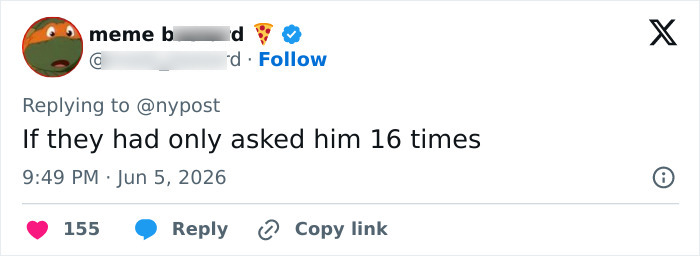 Tweet discussing asking Karmelo Anthony 16 times related to decades-long sentence
