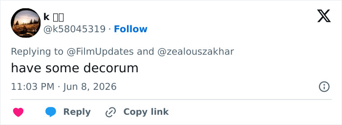 Social media reply urging decorum on Paul W. Downs Calvin Klein ad remake Social media reply urging decorum on Paul W. Downs Calvin Klein ad remake
