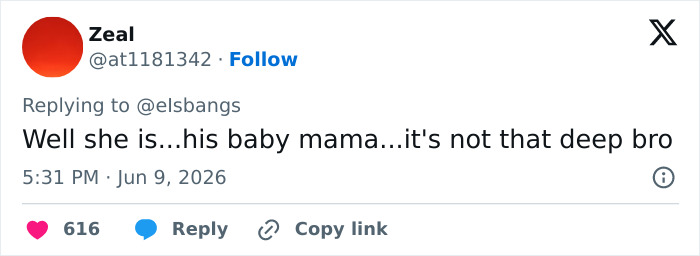 Social media comment defending Jake Bongiovi's wife Millie Bobby Brown