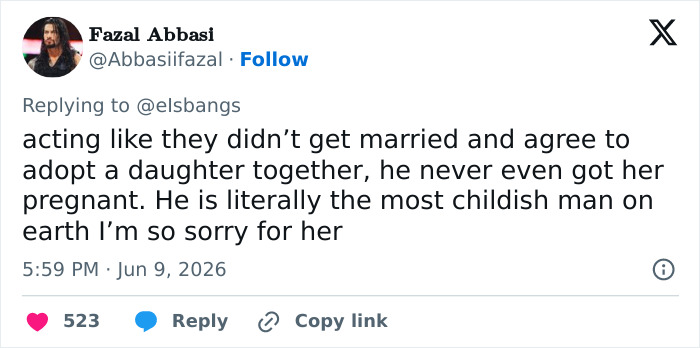 Tweet criticizing Jake Bongiovi's behavior and expressing sympathy for Millie Bobby Brown
