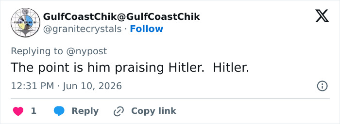 Tweet highlighting valedictorian's controversial praise of Hitler in speech Tweet highlighting valedictorian's controversial praise of Hitler in speech
