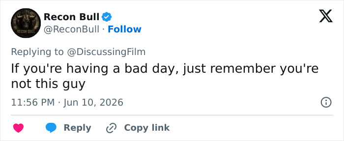 Tweet about having a bad day referencing Josh Brolin's new film and its perplexing plot Tweet about having a bad day referencing Josh Brolin's new film and its perplexing plot