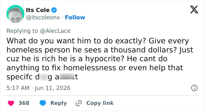 Comment questioning expectations of Ben Stiller on solving homelessness Comment questioning expectations of Ben Stiller on solving homelessness