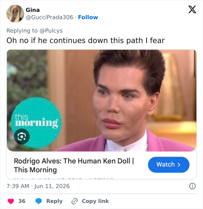 Social media screenshot discussing looksmaxxing and Rodrigo Alves Social media screenshot discussing looksmaxxing and Rodrigo Alves