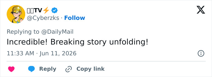 Tweet calls the Norway future queen's son trial an incredible breaking story