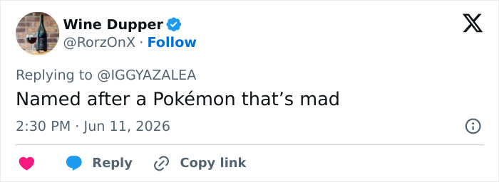 Tweet referencing son's name after a Pokémon Tweet referencing son's name after a Pokémon