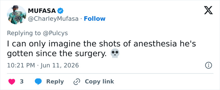 Comment imagining anesthesia shots after looksmaxxer surgery