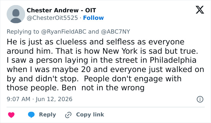 Comment on Ben Stiller being as clueless as others about homelessness Comment on Ben Stiller being as clueless as others about homelessness