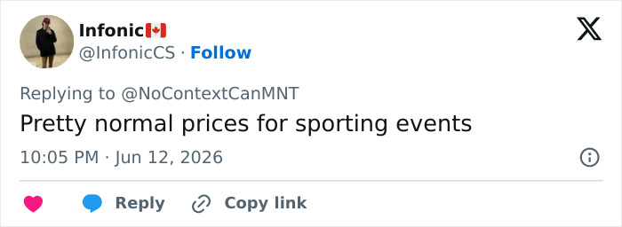 Social media comments highlight normal pricing concern amid FIFA World Cup empty seats