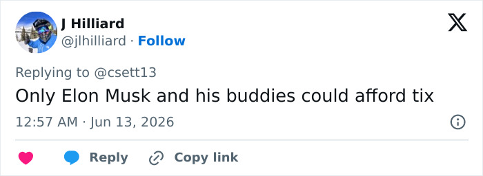 Tweet joke about expensive FIFA World Cup tickets causing empty seats