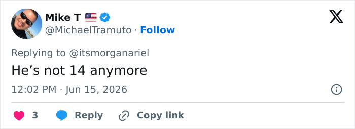 Tweet stating Barron Trump is no longer 14 years old Tweet stating Barron Trump is no longer 14 years old