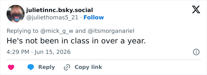 Tweet stating Barron Trump has not been in class for over a year related to his changed look Tweet stating Barron Trump has not been in class for over a year related to his changed look
