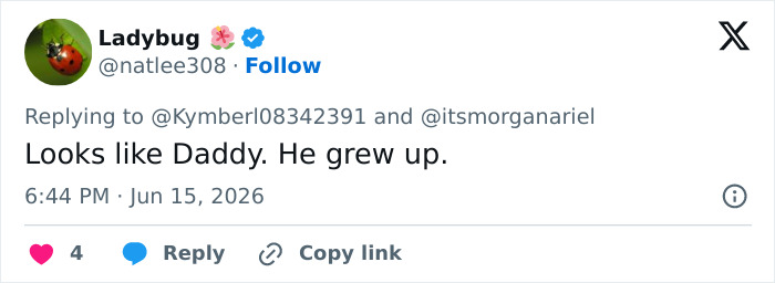 Tweet commenting Barron Trump looks like his father and has grown up Tweet commenting Barron Trump looks like his father and has grown up
