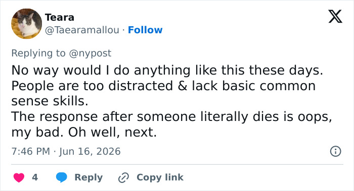 Tweet expressing refusal to do risky hiking activities due to lack of common sense Tweet expressing refusal to do risky hiking activities due to lack of common sense