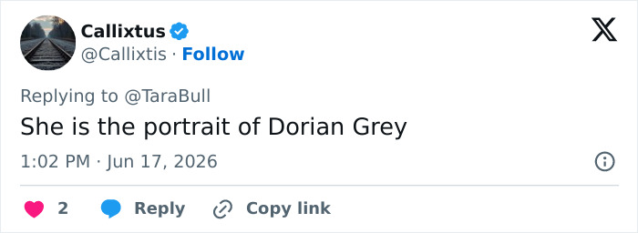 Bonnie Blue's appearance triggers shock, described as a portrait of Dorian Grey following a baby shower scandal. Bonnie Blue's appearance triggers shock, described as a portrait of Dorian Grey following a baby shower scandal.