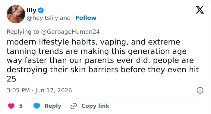 A social media post about Bonnie Blue's appearance and modern lifestyle habits, triggering shock amid baby shower scandal. A social media post about Bonnie Blue's appearance and modern lifestyle habits, triggering shock amid baby shower scandal.