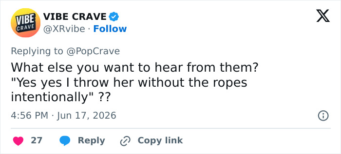 A social media post on the rope jumping tragedy, questioning intentions regarding the disturbing claims. A social media post on the rope jumping tragedy, questioning intentions regarding the disturbing claims.
