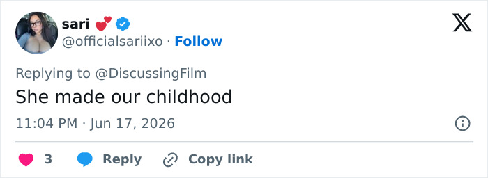 A tweet stating the Lilo & Stitch actress Daveigh Chase shaped childhood. A tweet stating the Lilo & Stitch actress Daveigh Chase shaped childhood.