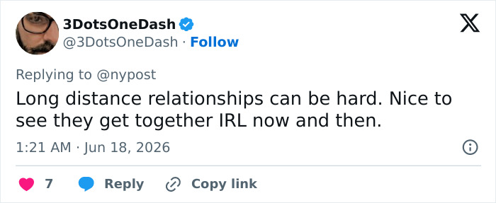 Twitter screenshot: 3DotsOneDash's tweet references Gavin Newsom, Justin Trudeau, and World Cup. Twitter screenshot: 3DotsOneDash's tweet references Gavin Newsom, Justin Trudeau, and World Cup.