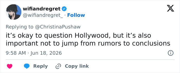 Tweet by wifilandregret, discussing Diddy and Ashton Kutcher's troubling history, urging caution against rumors.