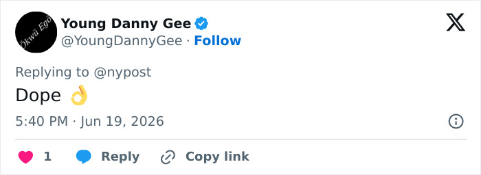A social media post from Young Danny Gee: Dope, Jun 19, 2026. This relates to the Gen Z fashion trend.