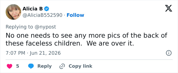 A tweet about Meghan Markle's Father's Day post, mentioning faceless children and fan concern for her kids. A tweet about Meghan Markle's Father's Day post, mentioning faceless children and fan concern for her kids.