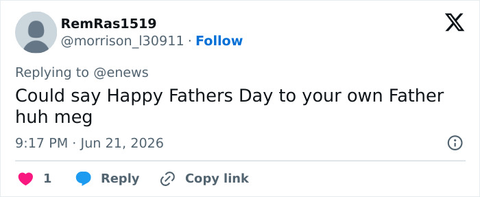 Meghan Markle's Father's Day post. Social media comment about her Father's Day message and concerns for her kids. Meghan Markle's Father's Day post. Social media comment about her Father's Day message and concerns for her kids.