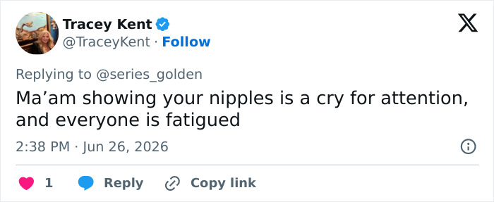 Fan tweet criticizing Millie Bobby Brown for showing too much skin