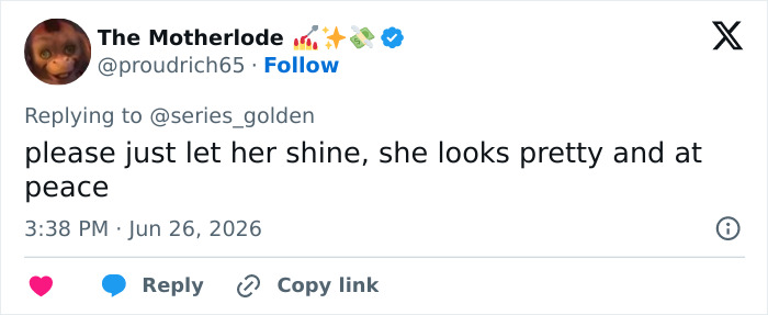 Tweet from user The Motherlode defending Millie Bobby Brown's red carpet appearance, amidst fan criticism about her stylist.