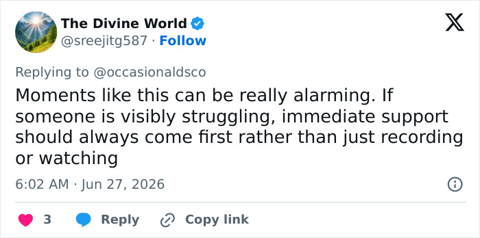 Screenshot of a tweet from The Divine World on June 27, 2026, emphasizing providing immediate support to Harry Styles.