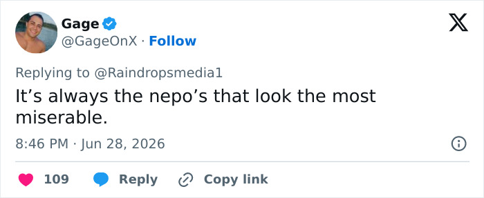 Screenshot of a netizen's comment about Jaden Smith's son being spotted holding his manhood in public.
