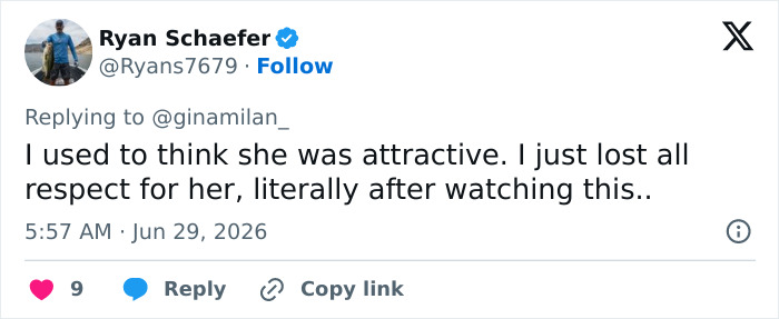 A tweet comparing Shania Twain to Madonna, expressing a loss of respect over her sheer look and dance moves.