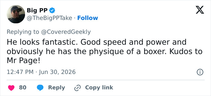 A social media post with the main SEO keyword Elliot Page shows off shredded physique and praises his fantastic look and boxing physique.
