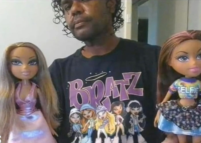 Man holding two Bratz dolls linked to 4-year-old girl mystery Man holding two Bratz dolls linked to 4-year-old girl mystery