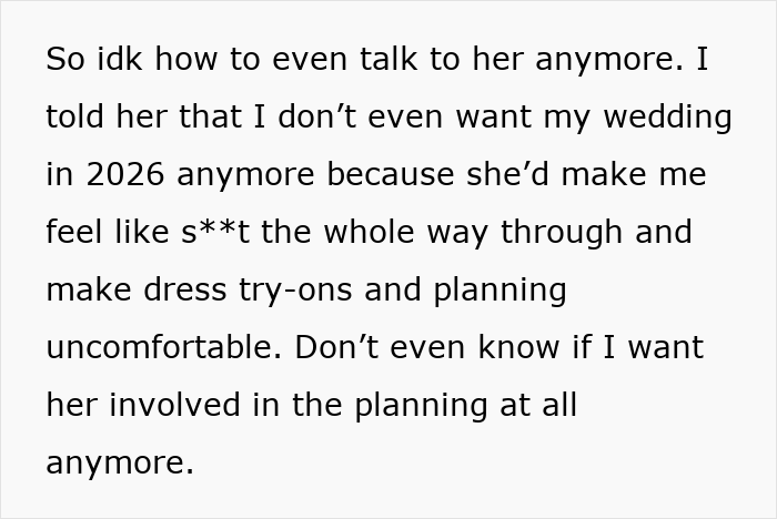 Mom wants a whole year to celebrate her birthday, daughter's wedding can wait text about future plans. Mom wants a whole year to celebrate her birthday, daughter's wedding can wait text about future plans.