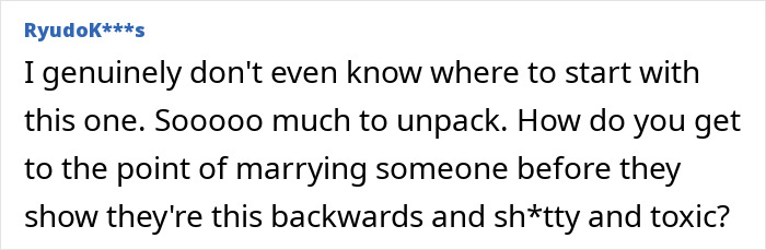 Comment criticizing toxic behavior before marriage in breastfeeding divorce outrage Comment criticizing toxic behavior before marriage in breastfeeding divorce outrage
