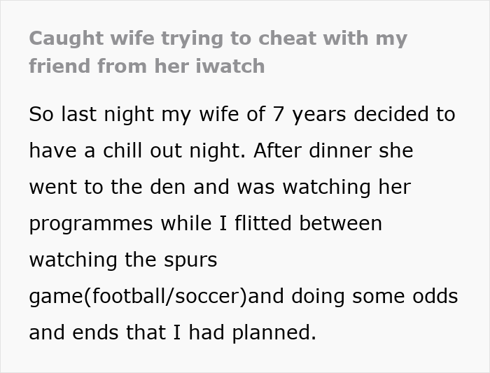 Man Discovers Wife's Affair Through Her iWatch, Then Loses His Family Too When They Take Her Side