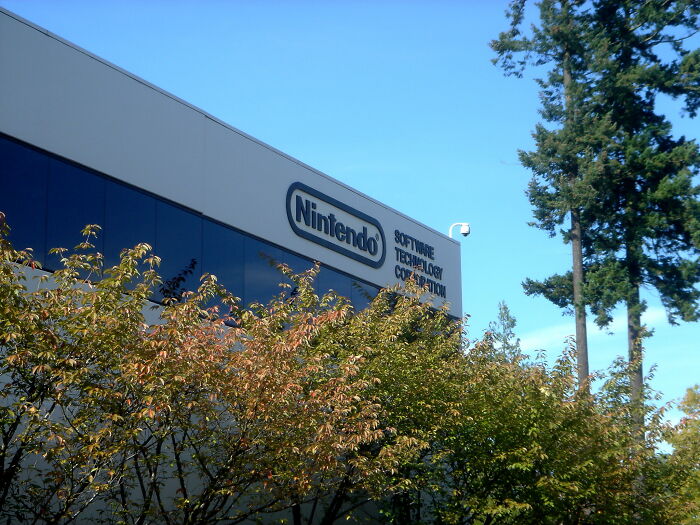 The Nintendo Software Technology Corporation building on a sunny day, showcasing surprising facts about companies.