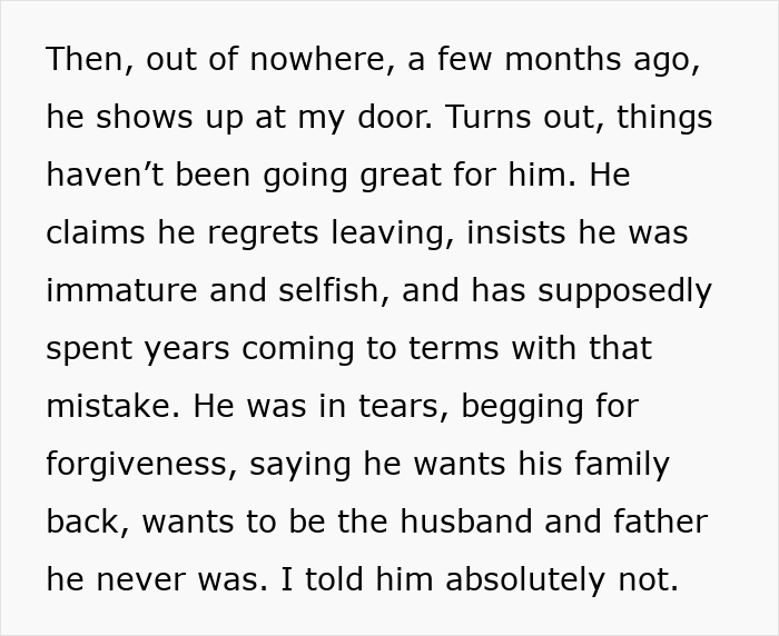 Dad Ghosts Wife And 3 Kids For Nearly A Decade, Comes Back Expecting A Reunion Instead Of Reality Dad Ghosts Wife And 3 Kids For Nearly A Decade, Comes Back Expecting A Reunion Instead Of Reality