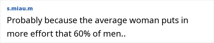 Text comment about women's effort impacting attractiveness Text comment about women's effort impacting attractiveness