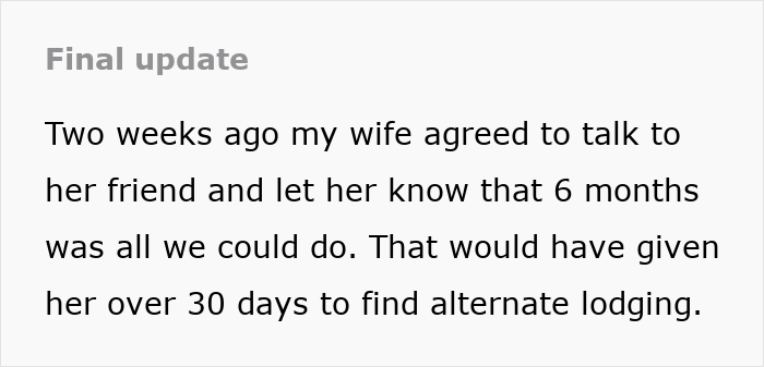 40YO Woman Prioritizes 24YO Friend's Comfort Over Hubby, Lets Her Stay In Their House Indefinitely 40YO Woman Prioritizes 24YO Friend's Comfort Over Hubby, Lets Her Stay In Their House Indefinitely