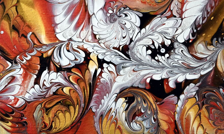 Doodle Art ~ Satisfying Fluid Art Painting With Dazzling Metallics Doodle Art ~ Satisfying Fluid Art Painting With Dazzling Metallics