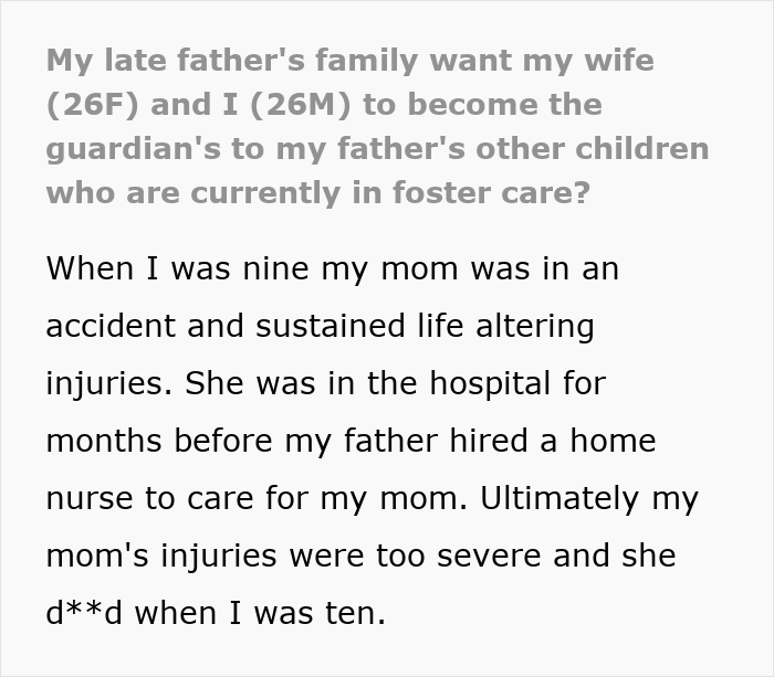 Text about father hiring nurse and mother's life-altering injuries after accident Text about father hiring nurse and mother's life-altering injuries after accident