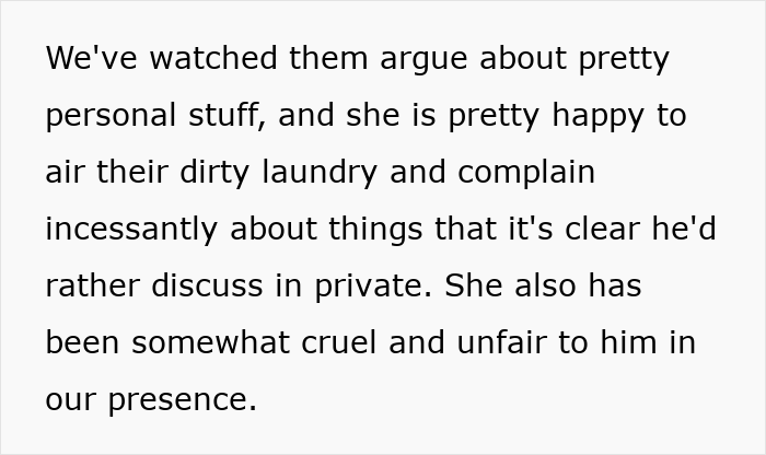 Text about couple arguing and airing dirty laundry publicly Text about couple arguing and airing dirty laundry publicly