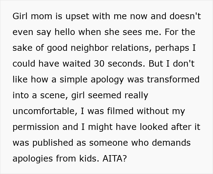 Entitled Mom Stages Daughter's Apology To Neighbor For Social Media, Livid As He Refuses To Be In It Entitled Mom Stages Daughter's Apology To Neighbor For Social Media, Livid As He Refuses To Be In It