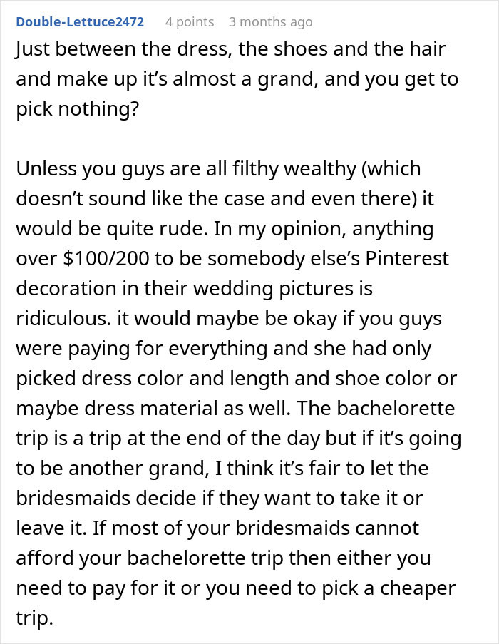 &ldquo;In This Economy?&rdquo;: Friend&rsquo;s Wedding Turns Into A Financial Nightmare For One Bridesmaid